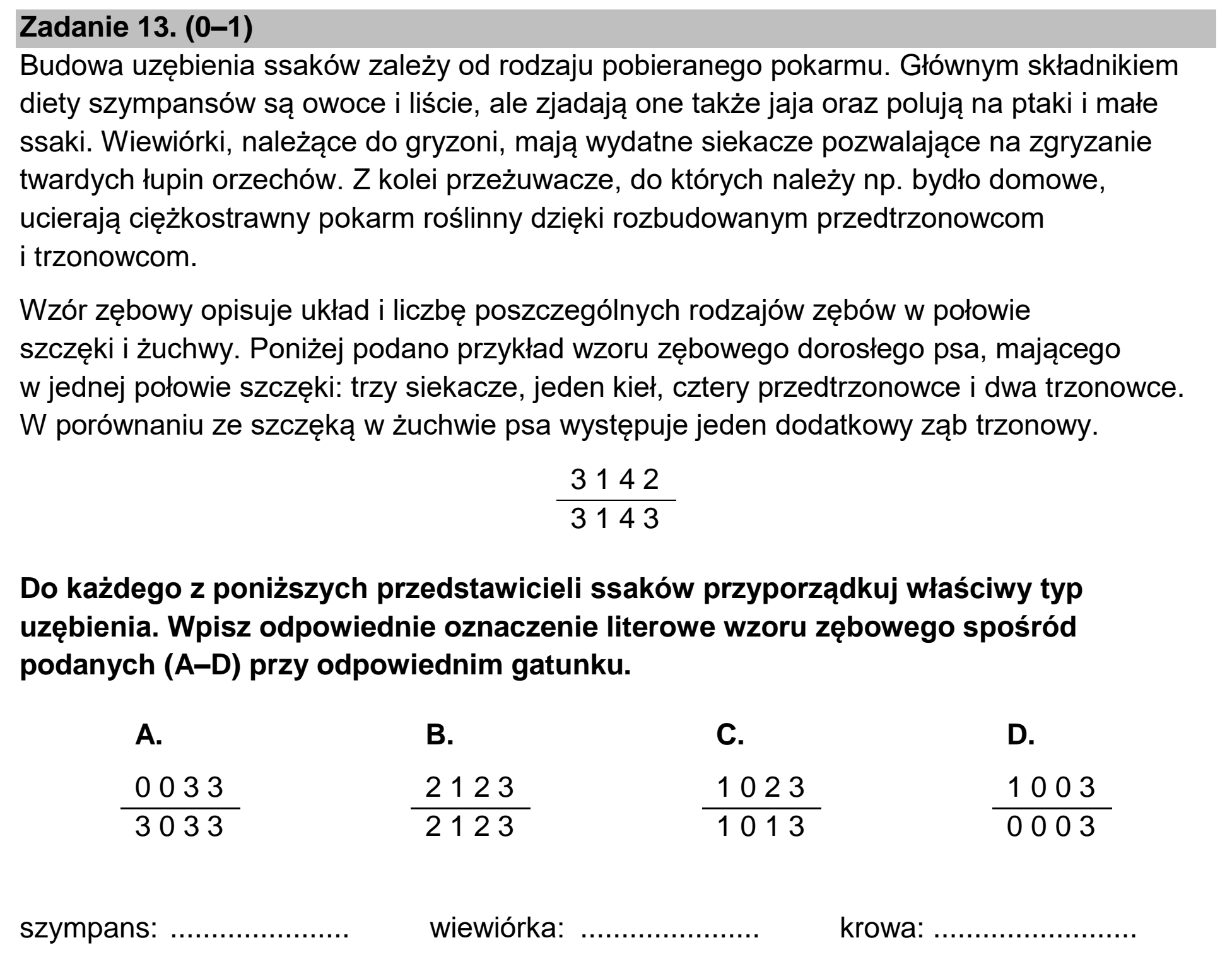 Matura, maj 2022, podgląd zadania 13