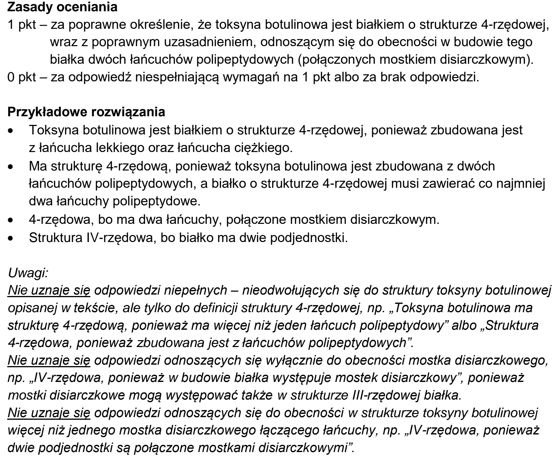 Matura, maj 2023, odpowiedź do zadania 12.2