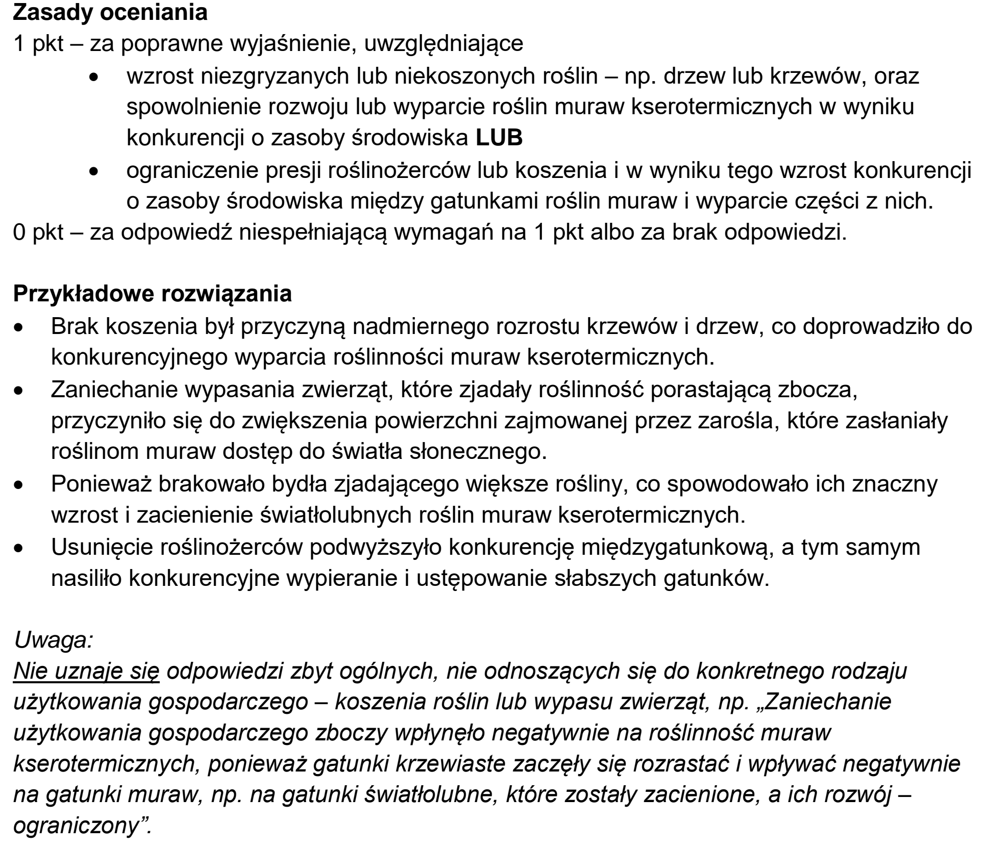 Matura, maj 2023, odpowiedź do zadania 16.2