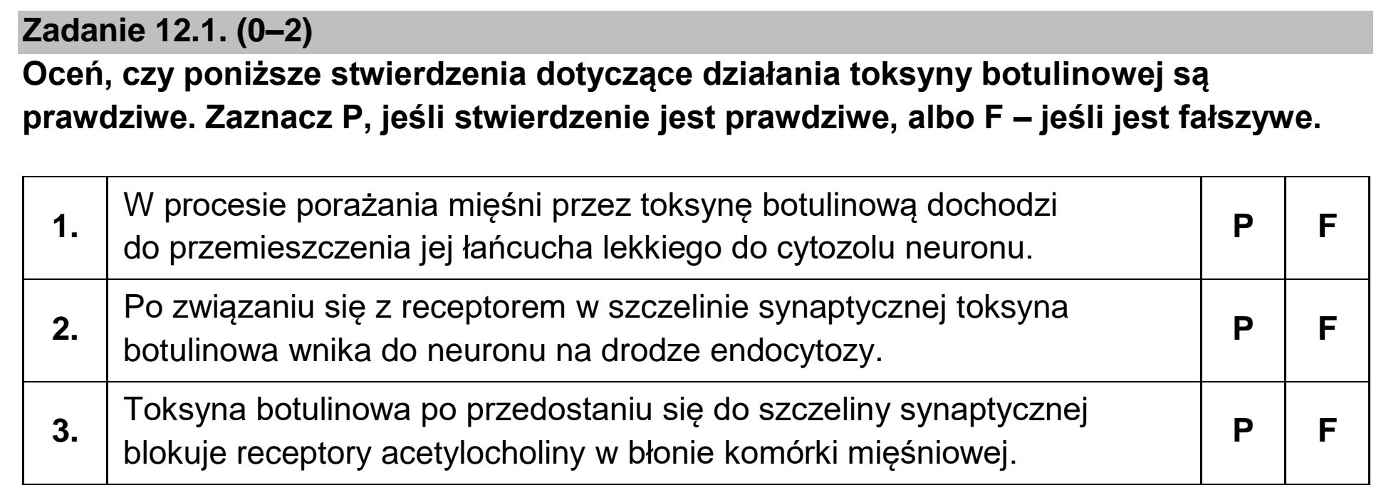Matura, maj 2023, zadanie 12.1