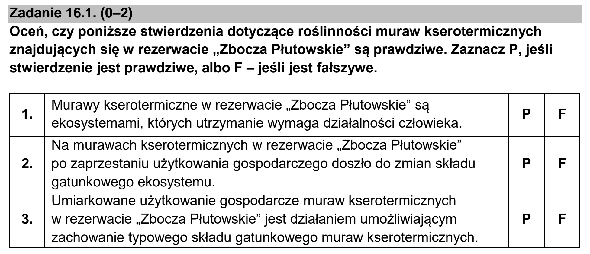 Matura, maj 2023, zadanie 16.1