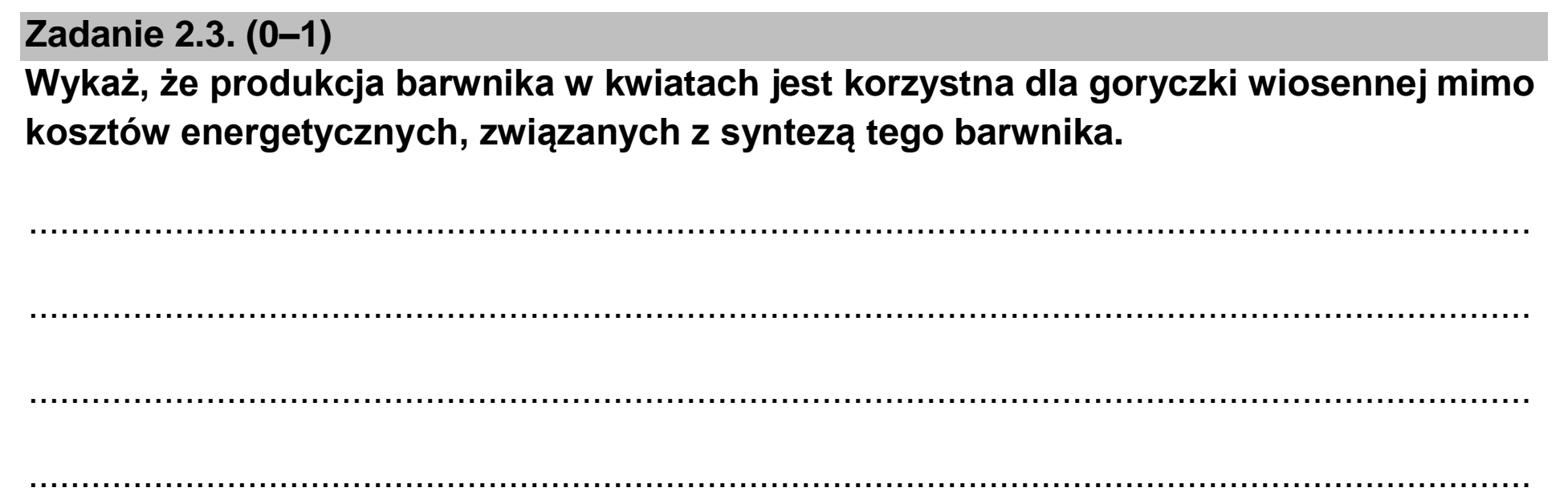 Matura, maj 2023, zadanie 2.3