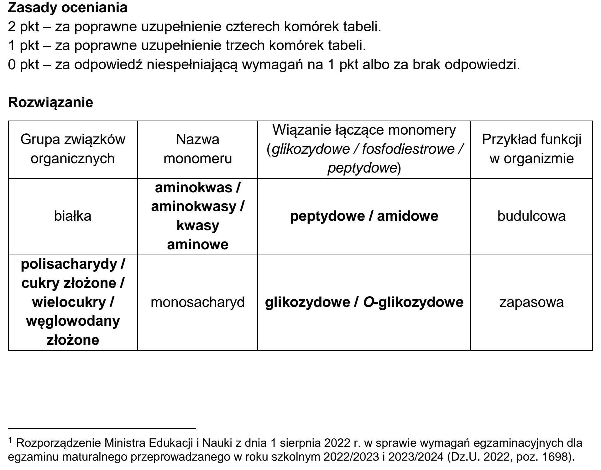 Matura, maj 2024, odpowiedź do zadania 1.1, fragment 1