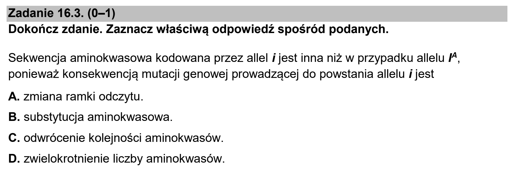 Matura, maj 2025, zadanie 16.3