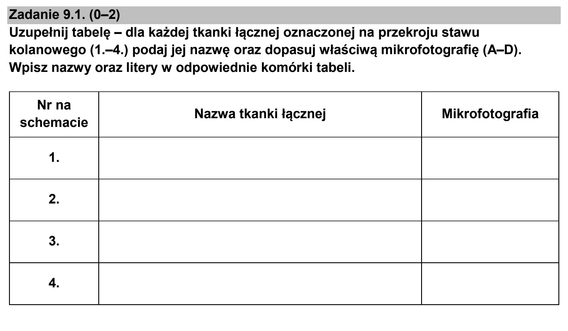 Matura, maj 2025, zadanie 9.1