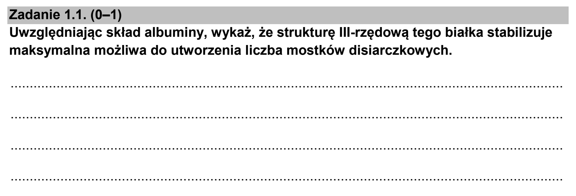 Matura, maj 2026, zadanie 1.1
