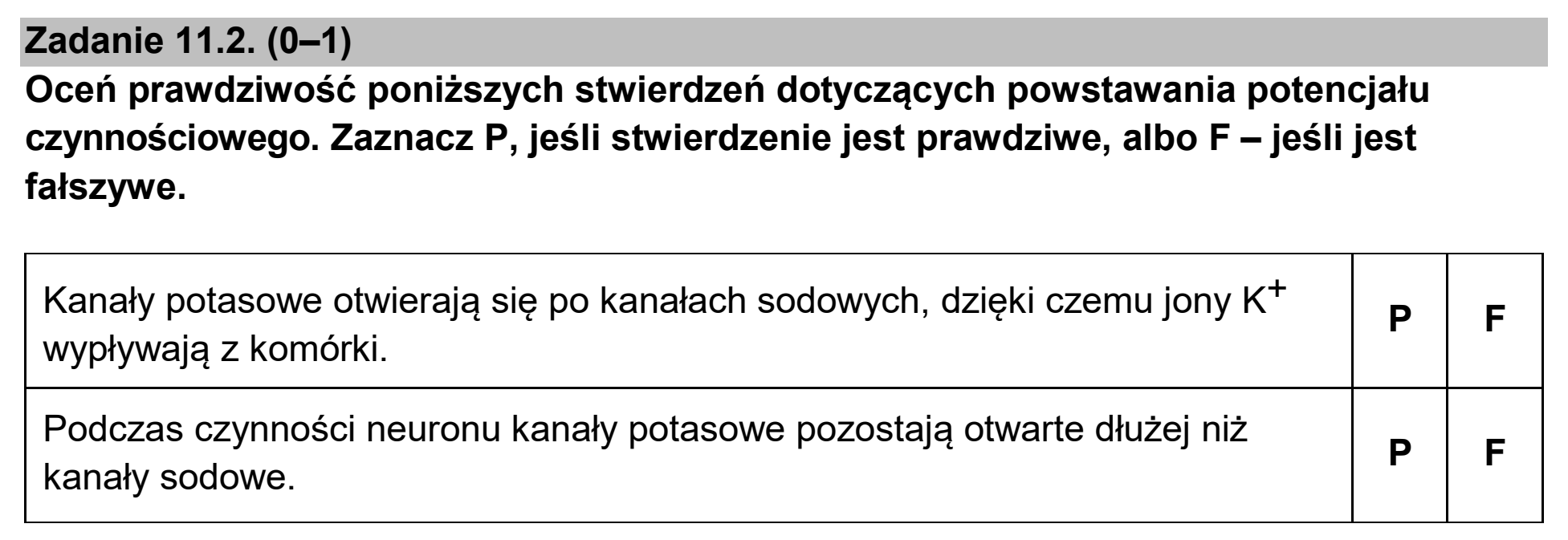 Matura, maj 2026, zadanie 11.2
