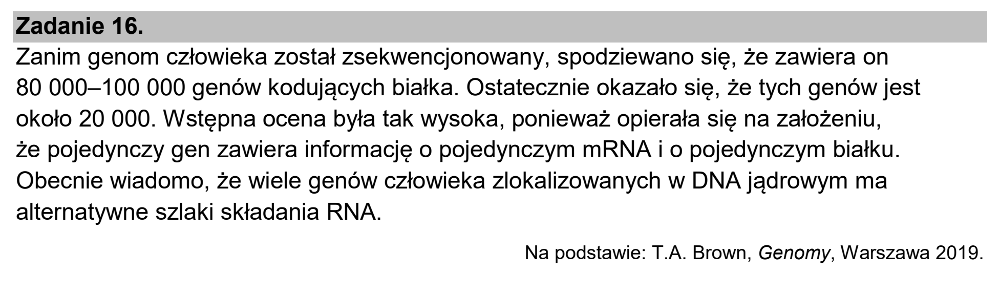 Matura, maj 2026, wstęp zadania 16