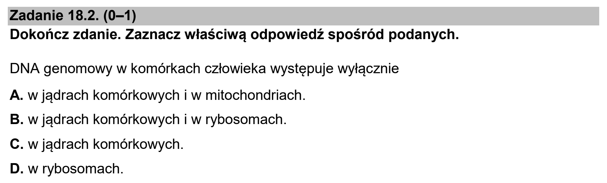 Matura, maj 2026, zadanie 18.2