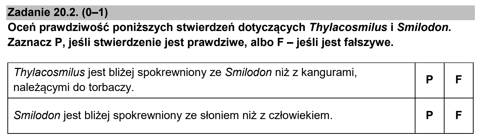 Matura, maj 2026, zadanie 20.2