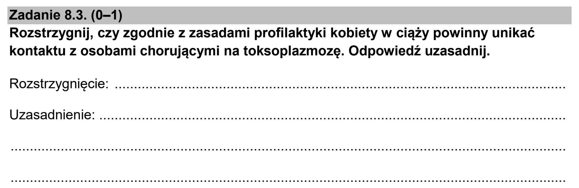 Matura, maj 2026, zadanie 8.3