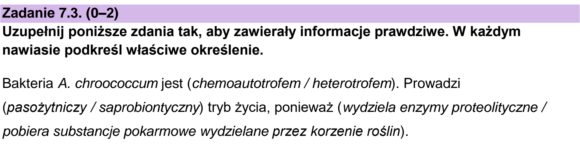 Matura dodatkowa, czerwiec 2023, zadanie 7.3