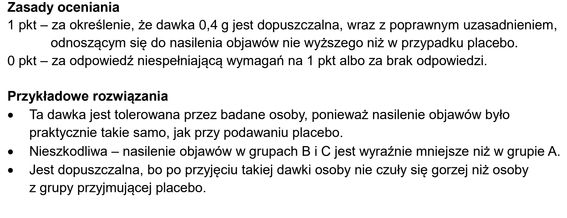 Matura dodatkowa, czerwiec 2024, odpowiedź do zadania 12.1