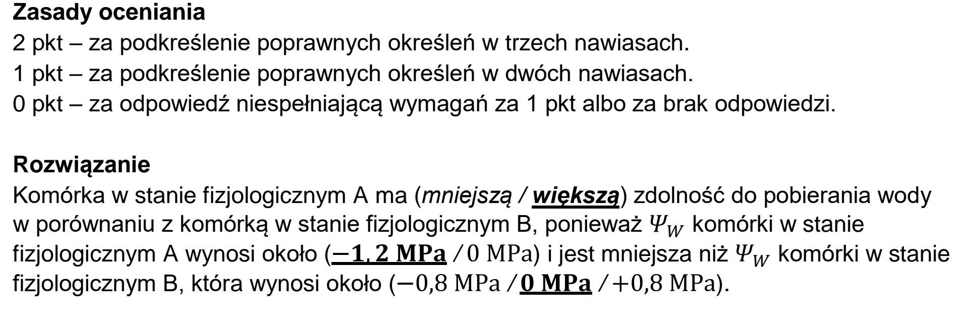 Matura dodatkowa, czerwiec 2024, odpowiedź do zadania 5.1
