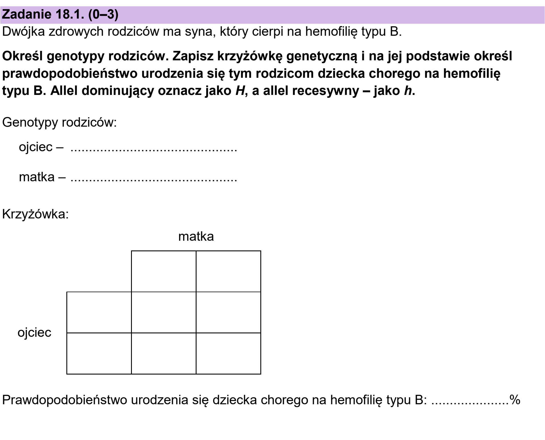 Matura dodatkowa, czerwiec 2024, zadanie 18.1