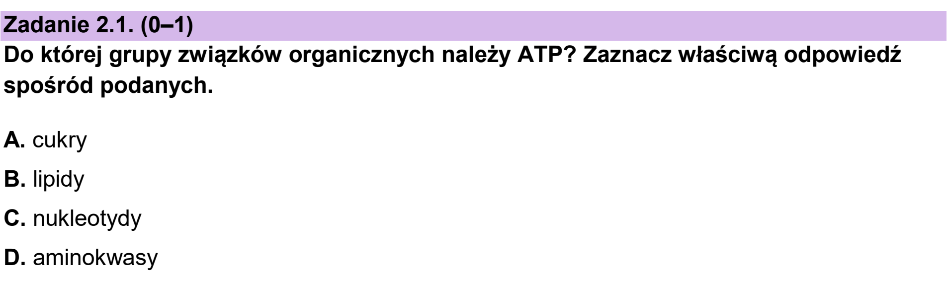 Matura dodatkowa, czerwiec 2025, zadanie 2.1