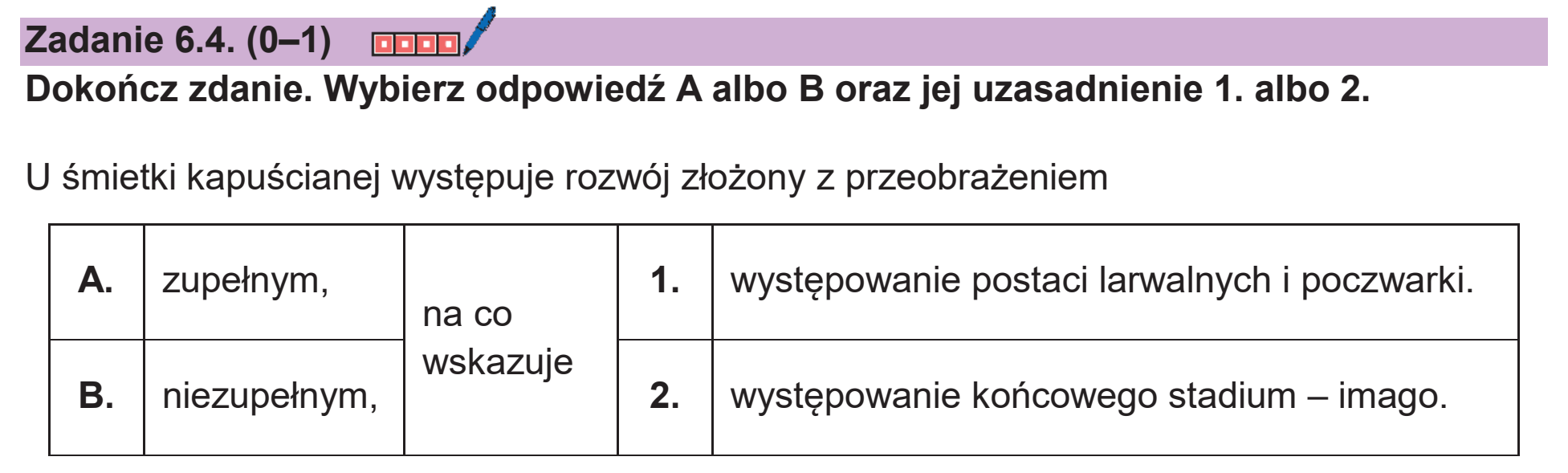 Matura dodatkowa, czerwiec 2026, zadanie 6.4