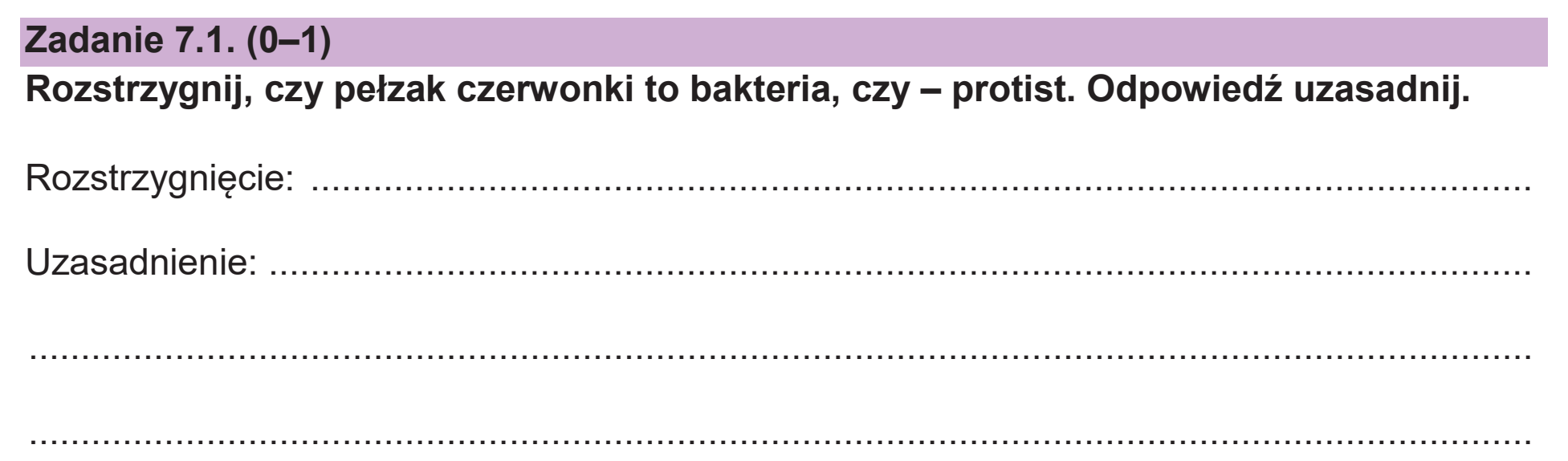 Matura dodatkowa, czerwiec 2026, zadanie 7.1
