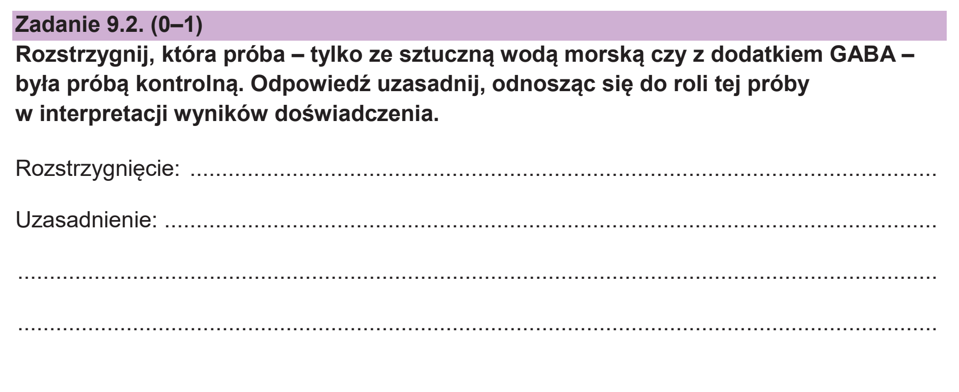 Matura dodatkowa, czerwiec 2026, zadanie 9.2