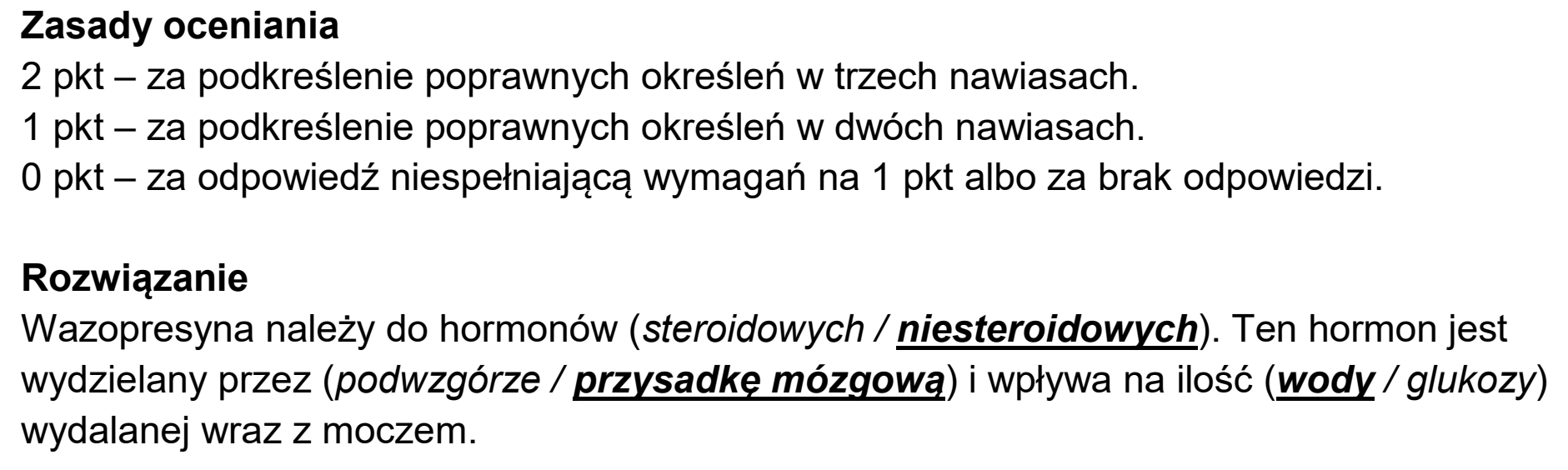 Matura próbna, grudzien 2024, odpowiedź do zadania 1.1