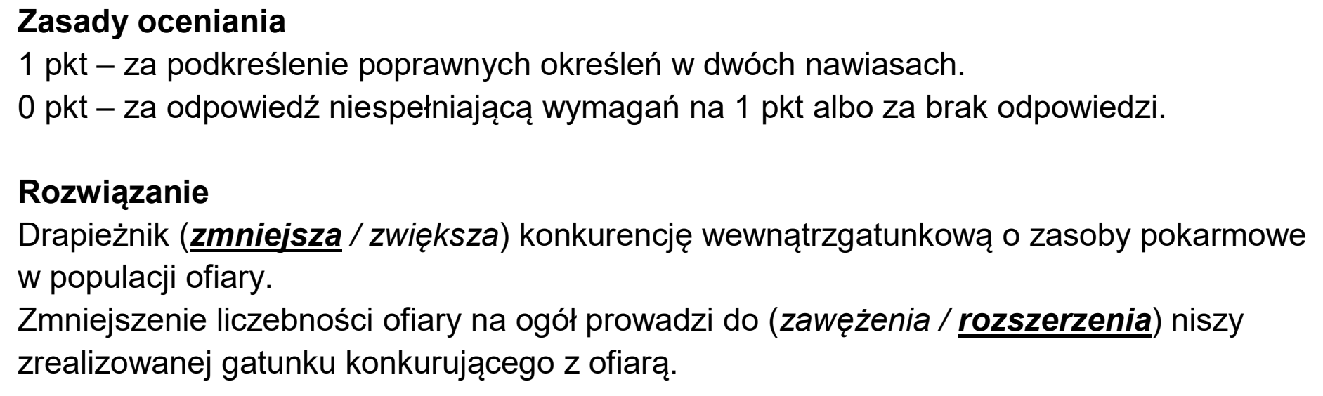Matura próbna, grudzien 2024, odpowiedź do zadania 18.2