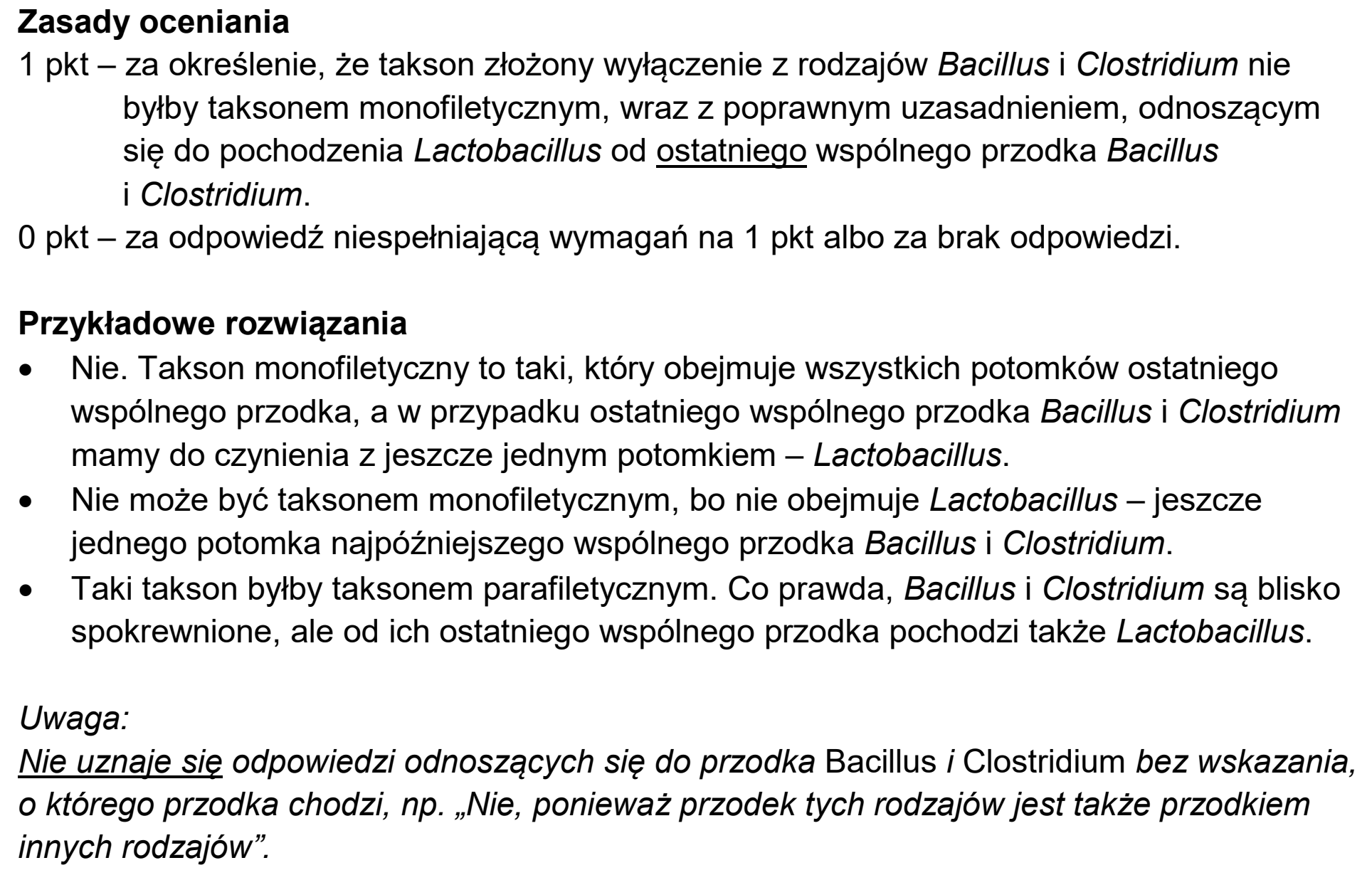 Matura próbna, grudzien 2024, odpowiedź do zadania 6.1