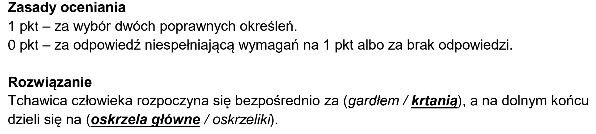 Matura, maj 2023, odpowiedź do zadania 10.2