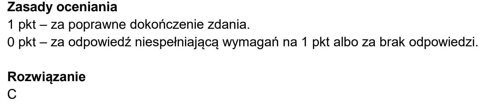 Matura, maj 2023, odpowiedź do zadania 10.3