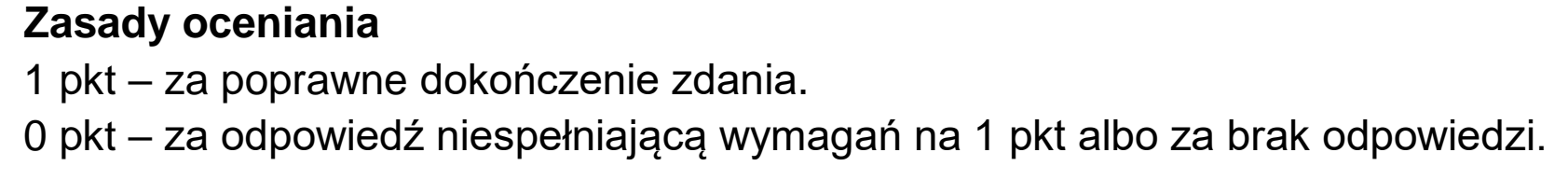 Matura, maj 2023, odpowiedź do zadania 16.1, fragment 1
