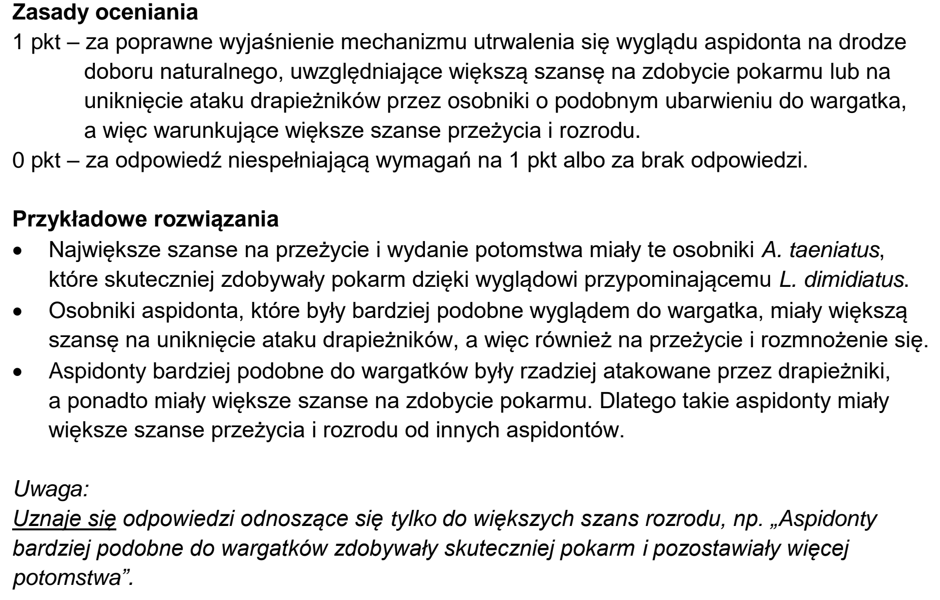 Matura, maj 2023, odpowiedź do zadania 16.3