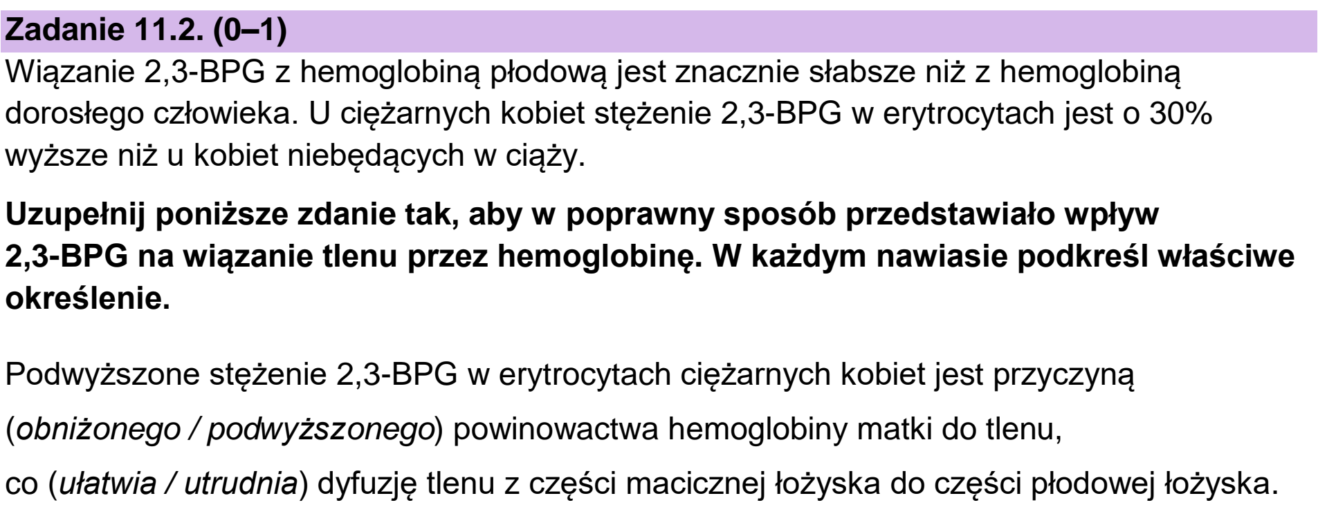 Matura, maj 2023, zadanie 11.2