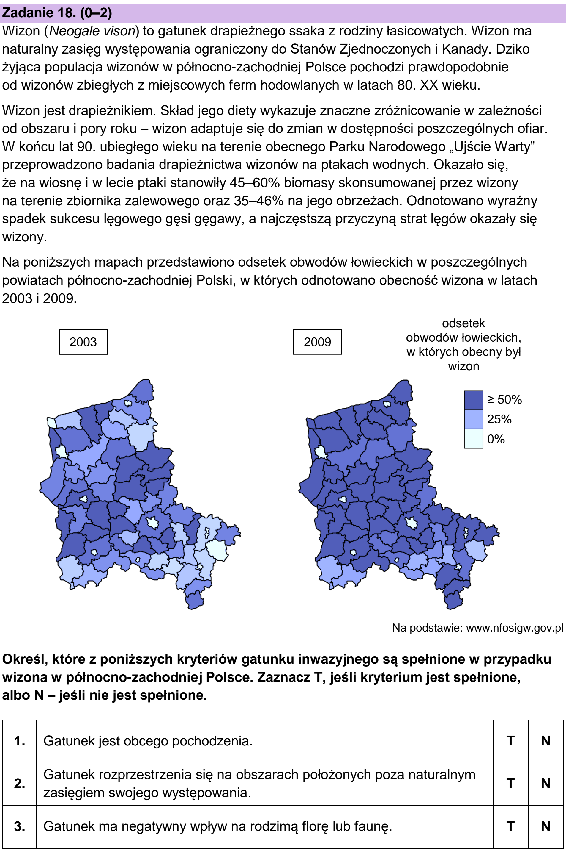 Matura, maj 2023, podgląd zadania 18