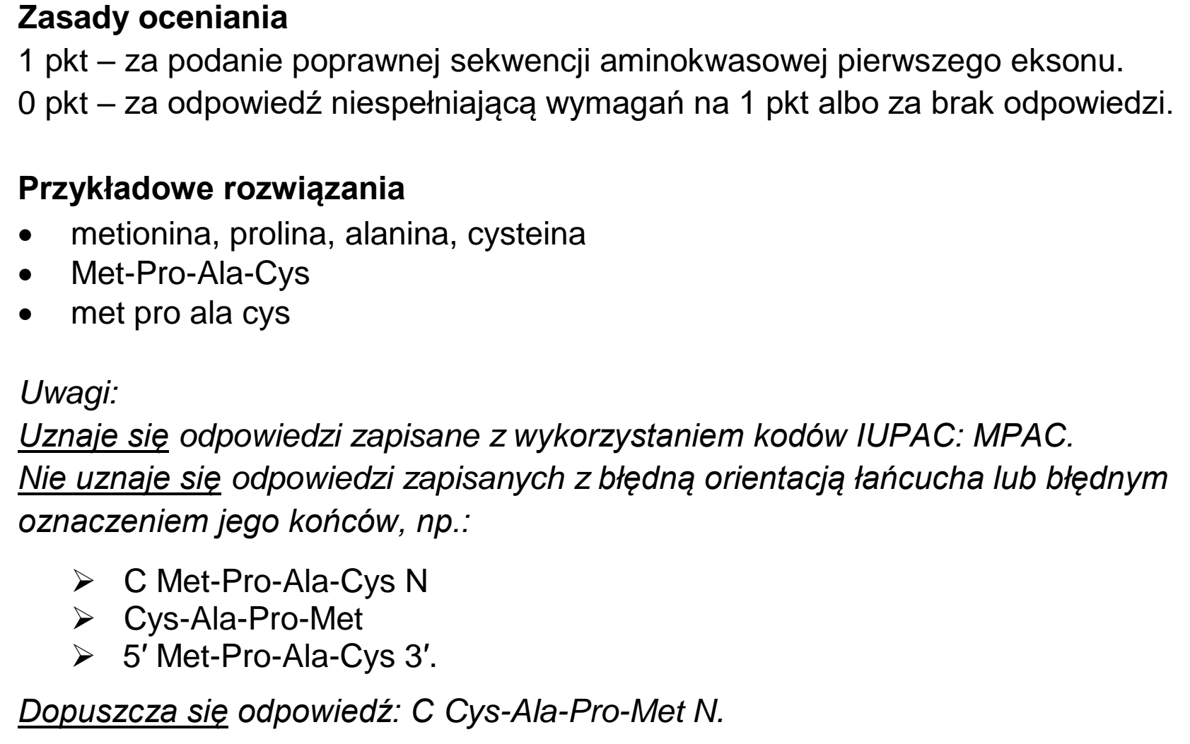 Matura, maj 2024, odpowiedź do zadania 18.2