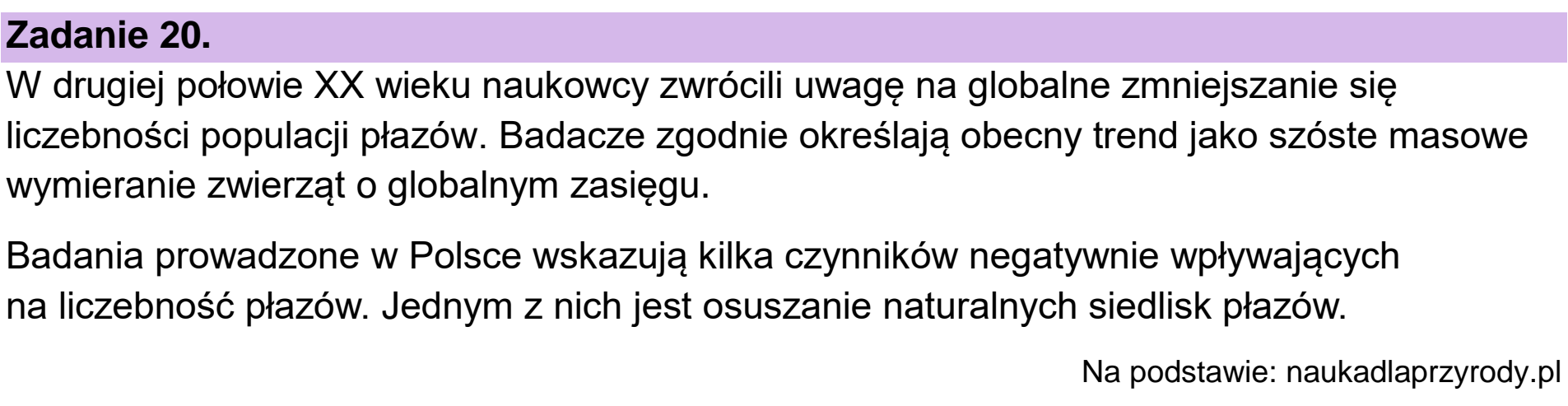 Matura, maj 2024, wstęp zadania 20