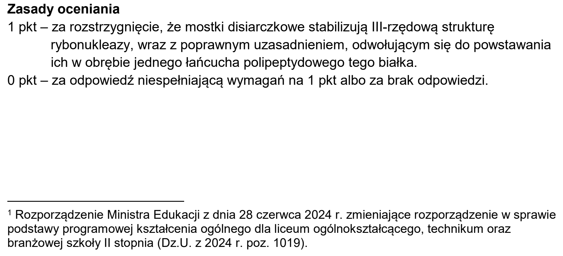 Matura, maj 2025, odpowiedź do zadania 1.2, fragment 1