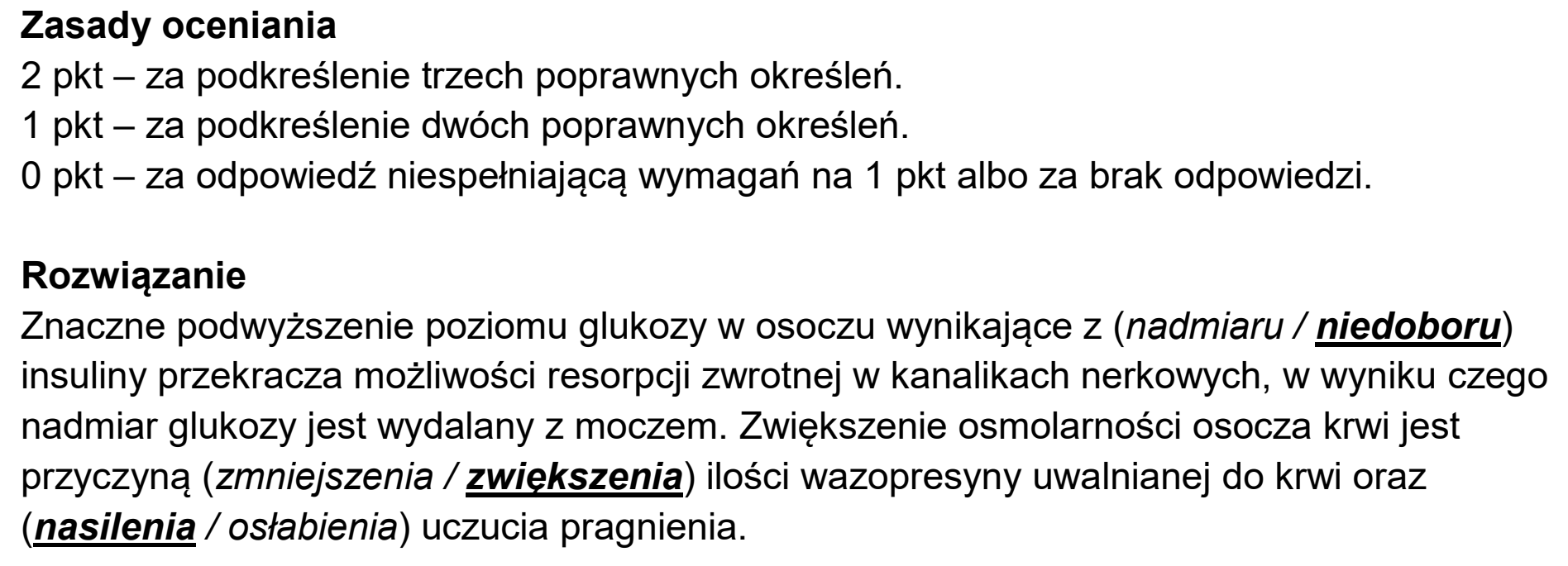 Matura, maj 2025, odpowiedź do zadania 11