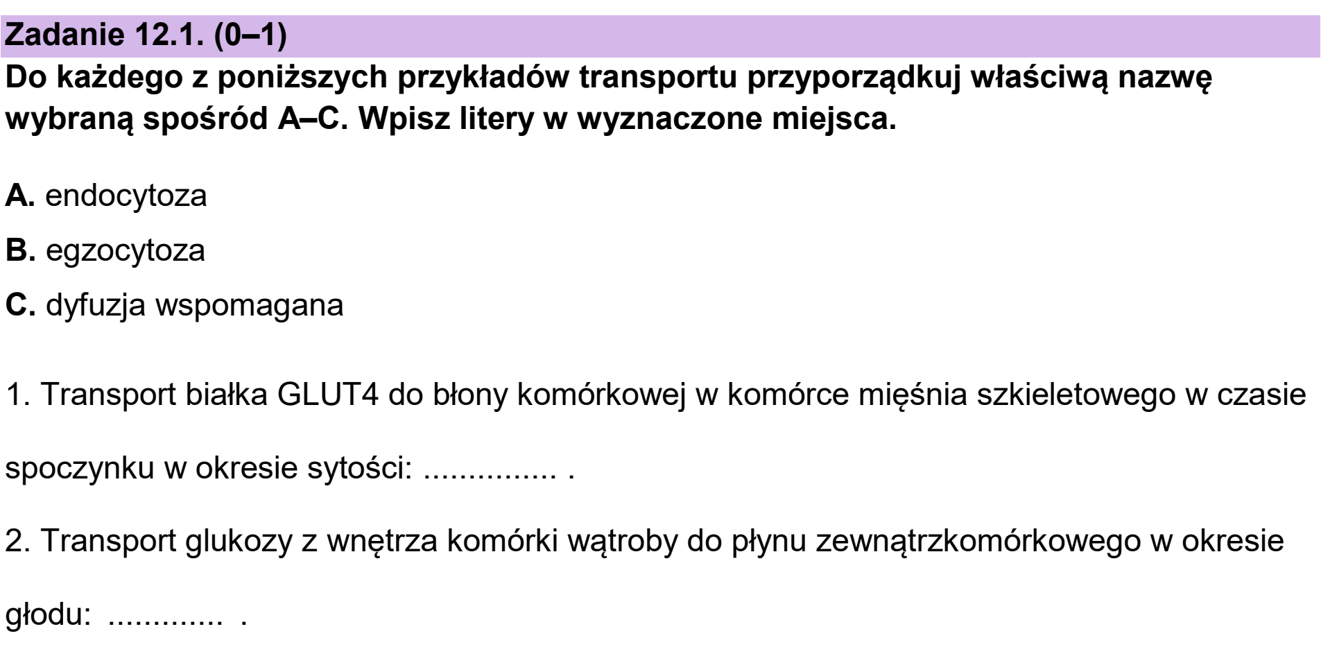 Matura, maj 2025, zadanie 12.1