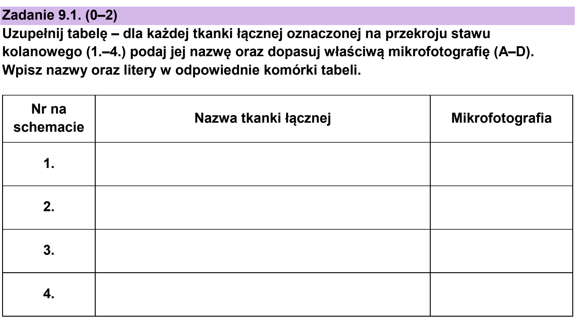 Matura, maj 2025, zadanie 9.1