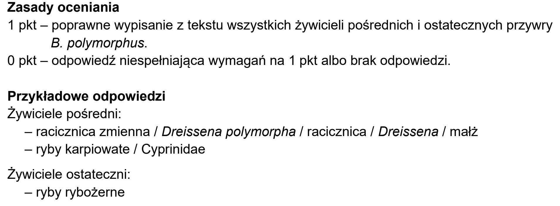 Matura, maj 2026, odpowiedź do zadania 22.1