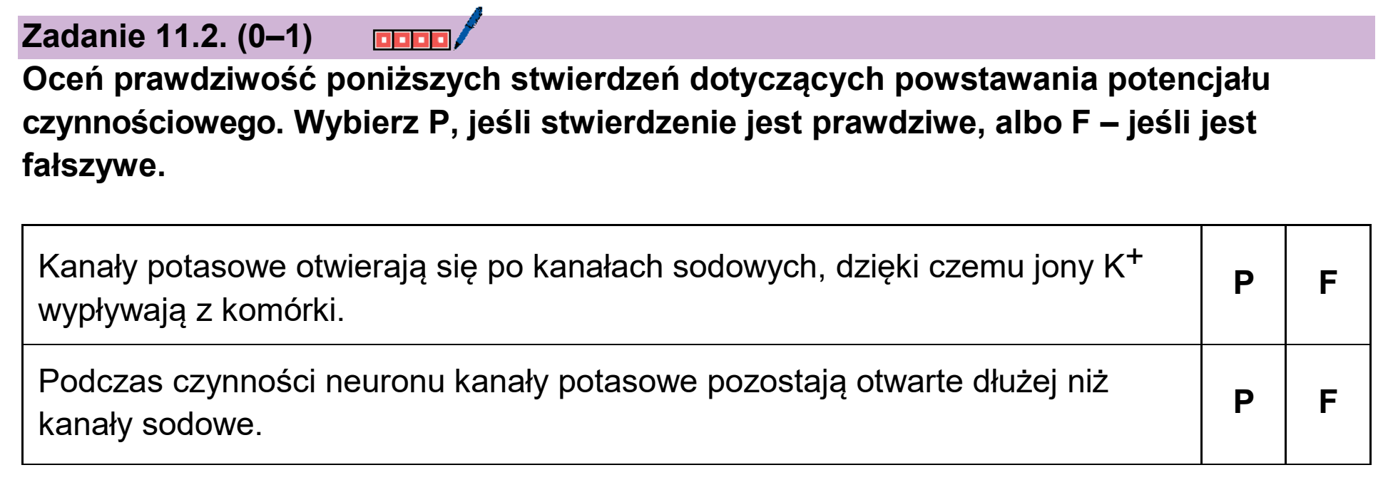 Matura, maj 2026, zadanie 11.2