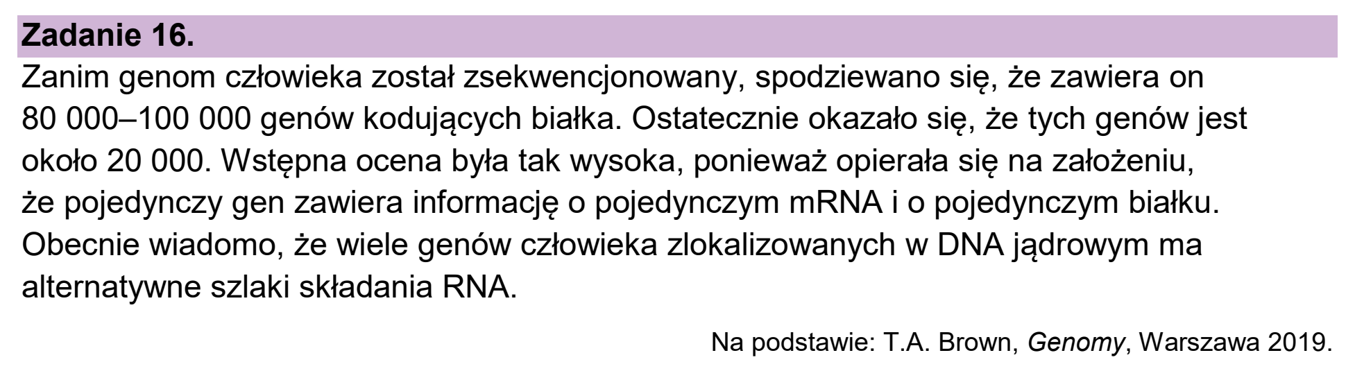 Matura, maj 2026, wstęp zadania 16