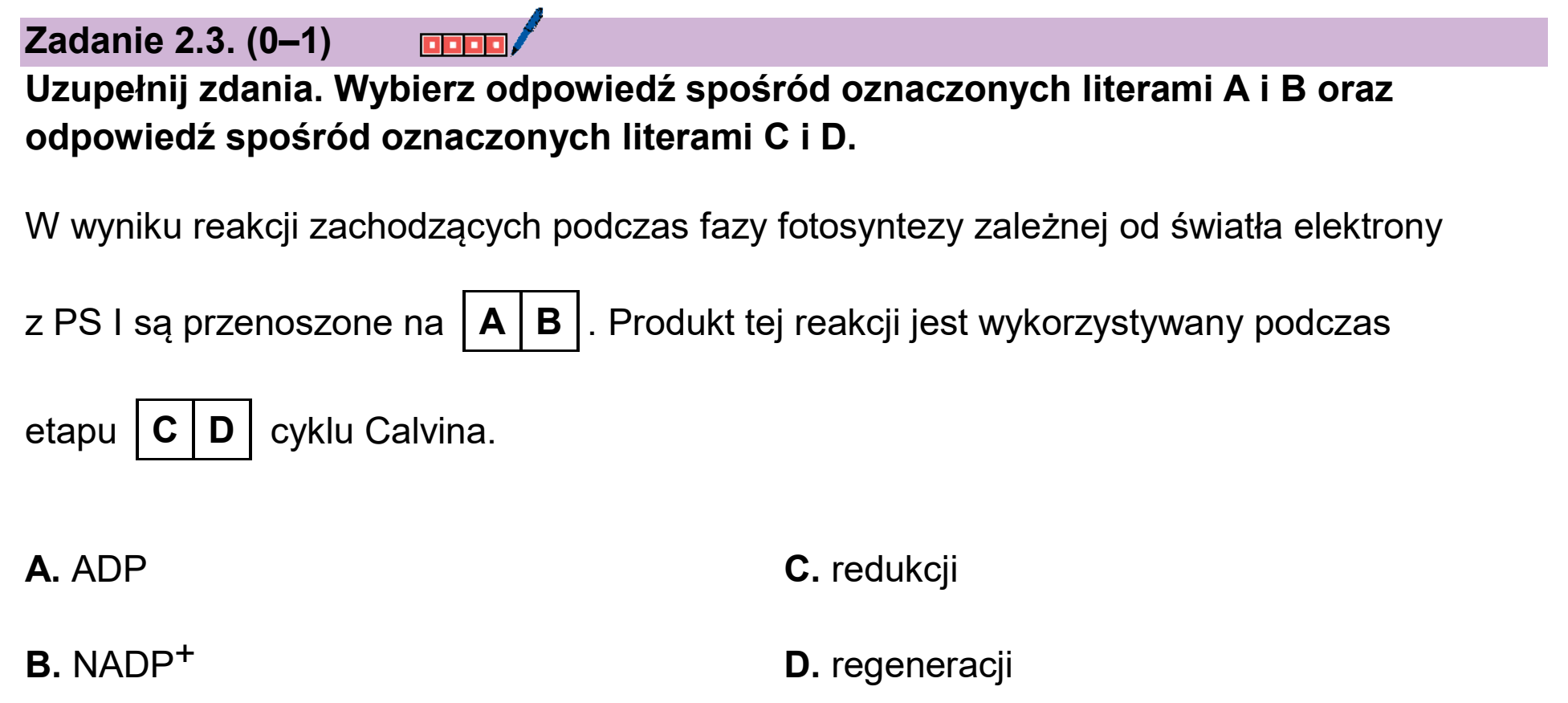 Matura, maj 2026, zadanie 2.3