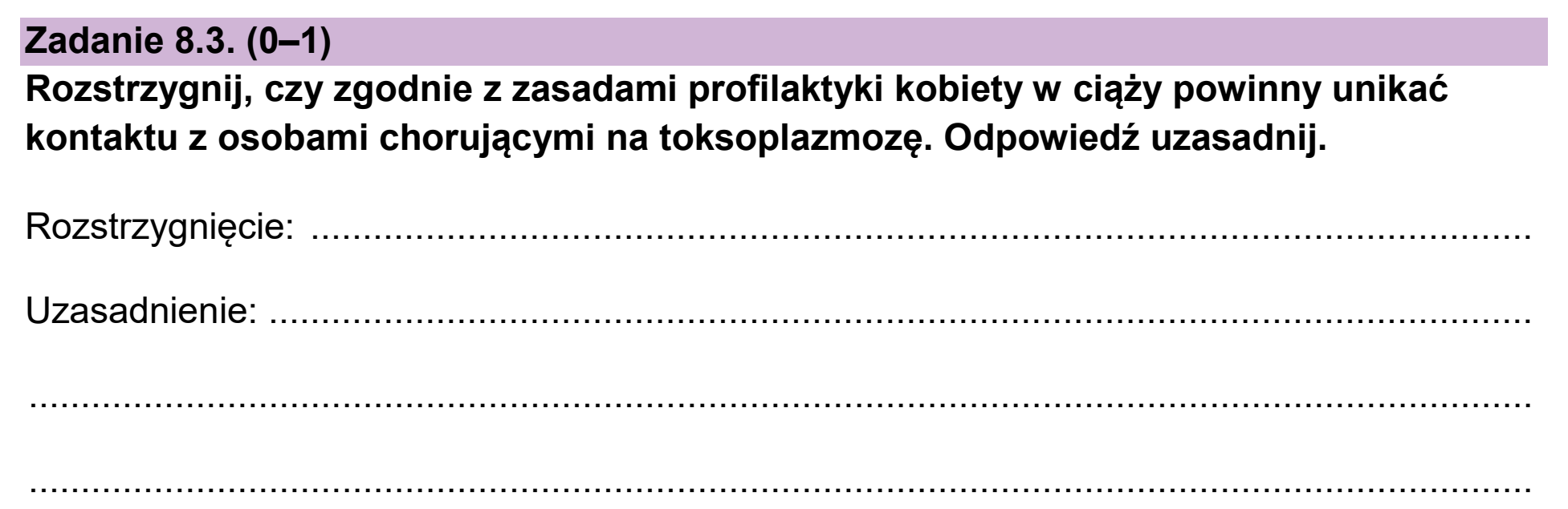 Matura, maj 2026, zadanie 8.3