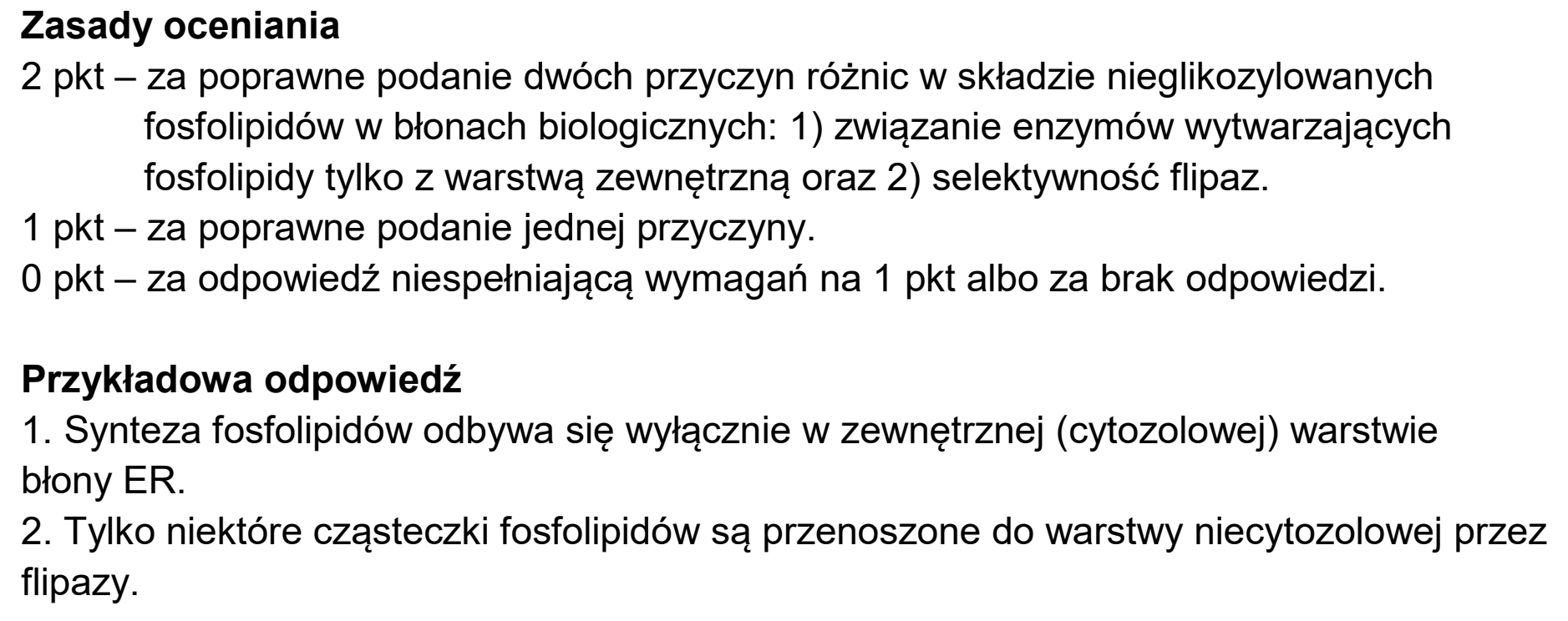 Matura próbna, styczen 2026, odpowiedź do zadania 2.1