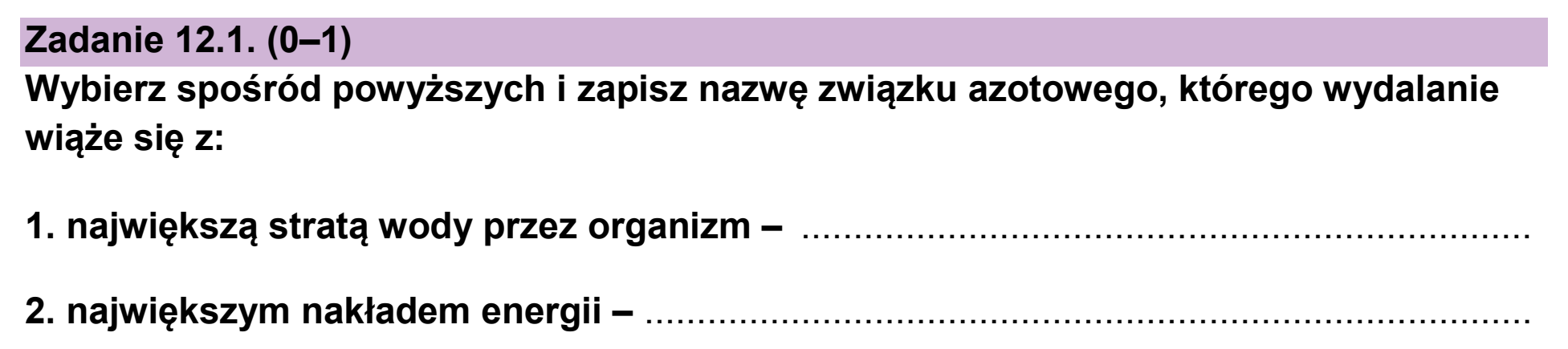 Matura próbna, styczen 2026, zadanie 12.1