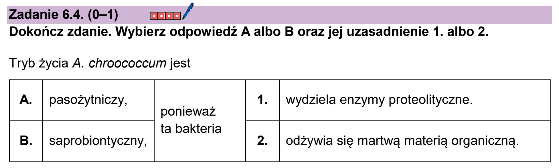 Matura próbna, styczen 2026, zadanie 6.4