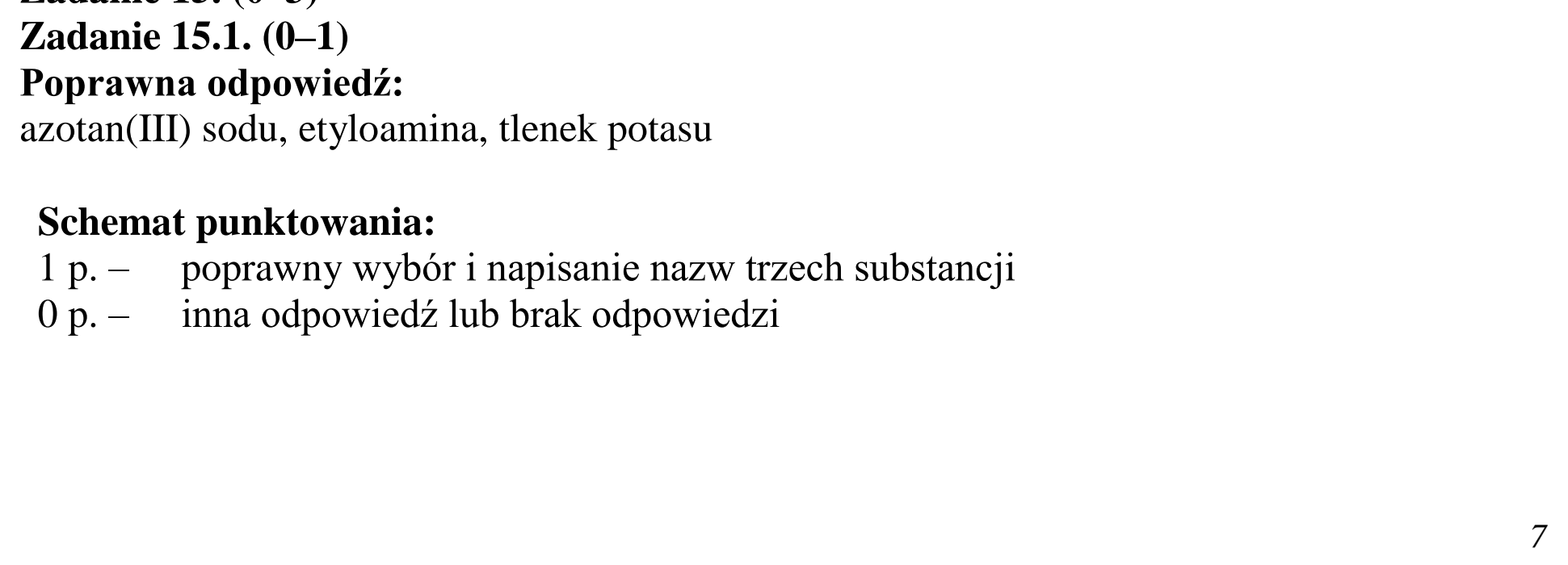 Matura dodatkowa, czerwiec 2015, odpowiedź do zadania 15.1, fragment 1