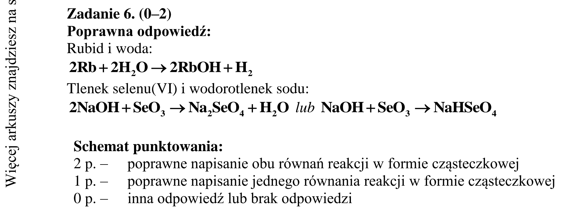Matura dodatkowa, czerwiec 2015, odpowiedź do zadania 6