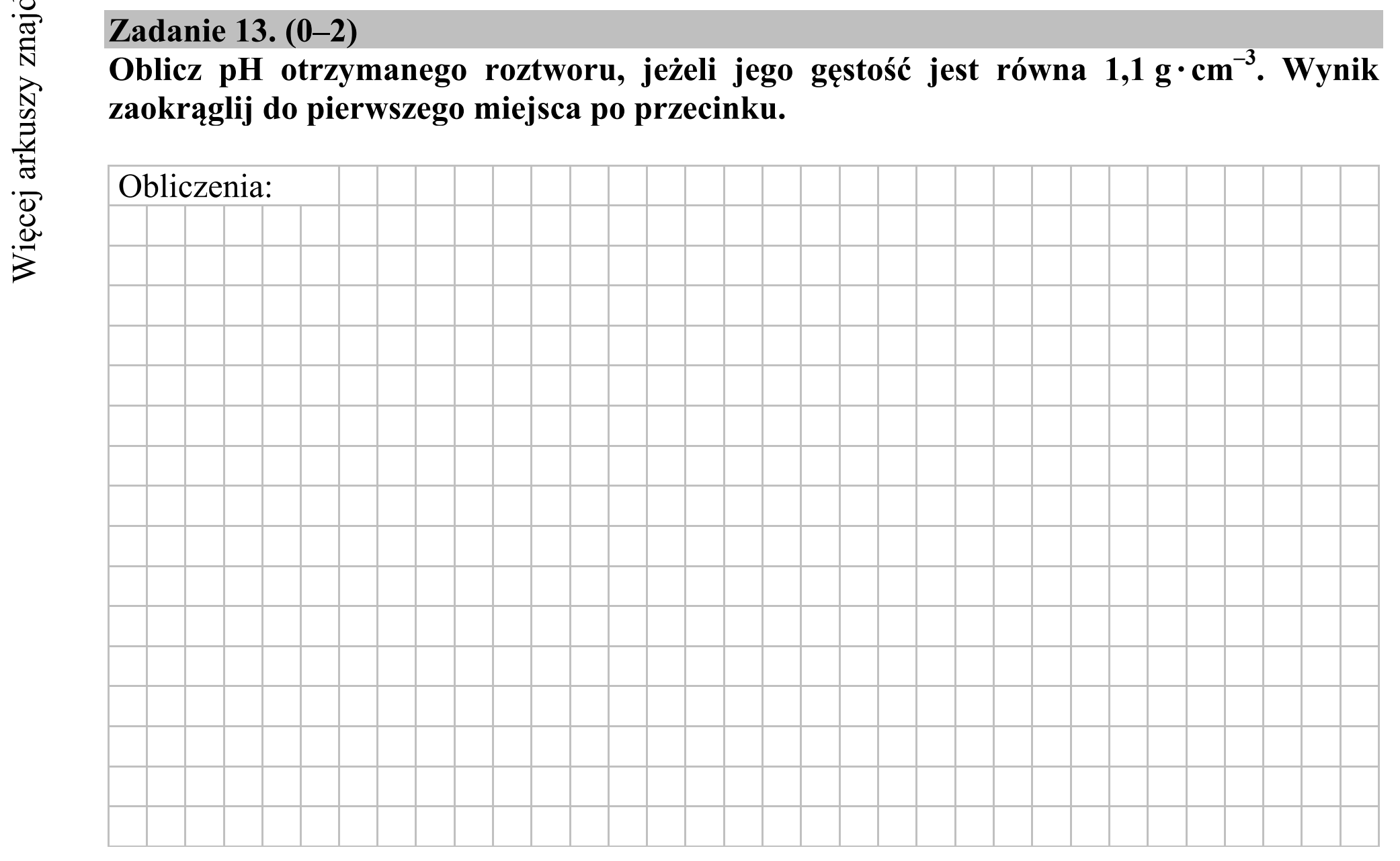 Matura dodatkowa, czerwiec 2015, podgląd zadania 13