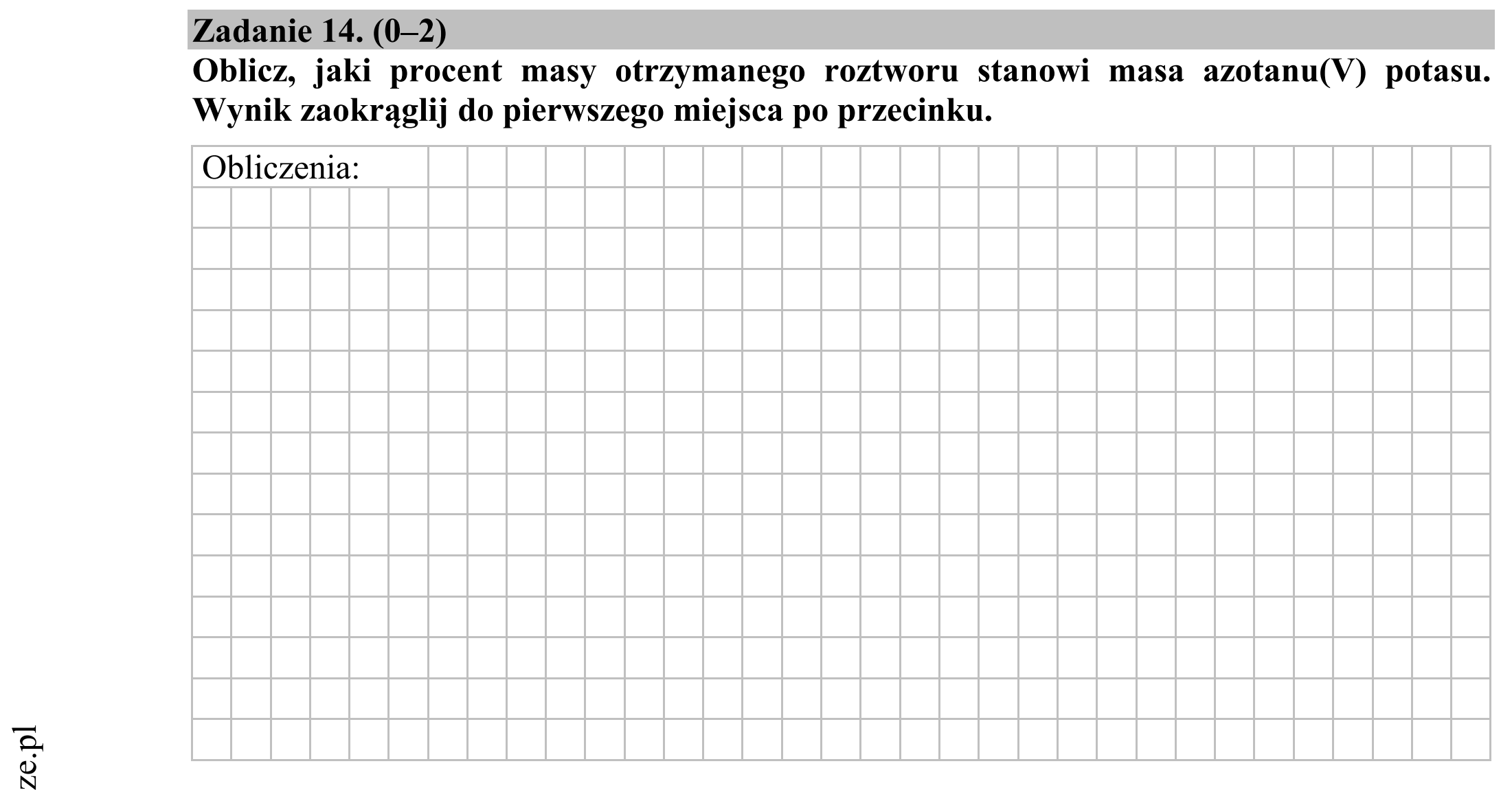 Matura dodatkowa, czerwiec 2015, podgląd zadania 14